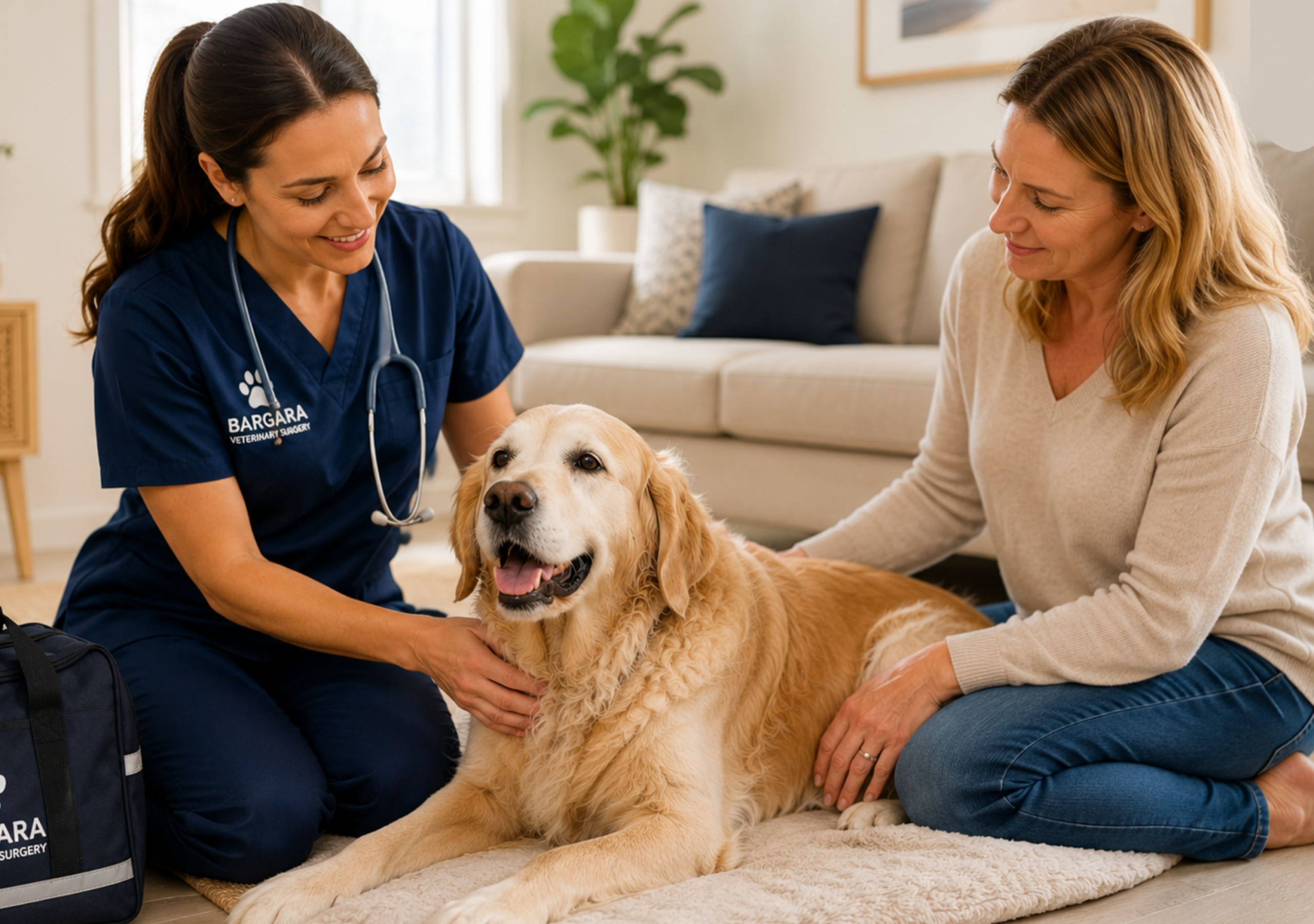 A Bargara Vet veterinarian doing home visits for Bundaberg pets.